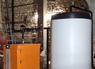 Chaudière bois bûches - Eco Easy 35 avec ballon - Morvan 